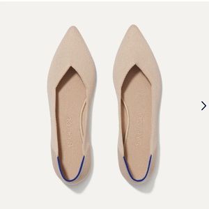 Used Rothy’s The Point flats in color Ecru